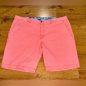 Tommy Bahama Men’s Shorts Salmon Coral Pink Stretch Chino Size 42 X 10
